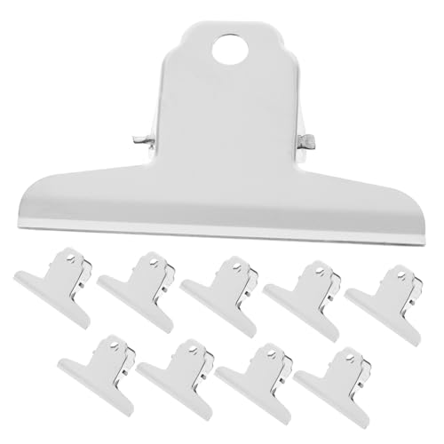 OFFSCH 10 Stück Frischer Beuteldichtungsclip Büroklammern Clips Kleine Tasche Mit Clip Flache Klemme Clip Für Hundefutterbeutel Lebensmittelklammern Für Taschen Rostfreier Stahl Silber OFFSCH 10 Stück Frischer Beuteldichtungsclip Büroklammern Clips Kleine Tasche Mit Clip Flache Klemme Clip Für Hundefutterbeutel Lebensmittelklammern Für Taschen Rostfreier Stahl Silber von OFFSCH