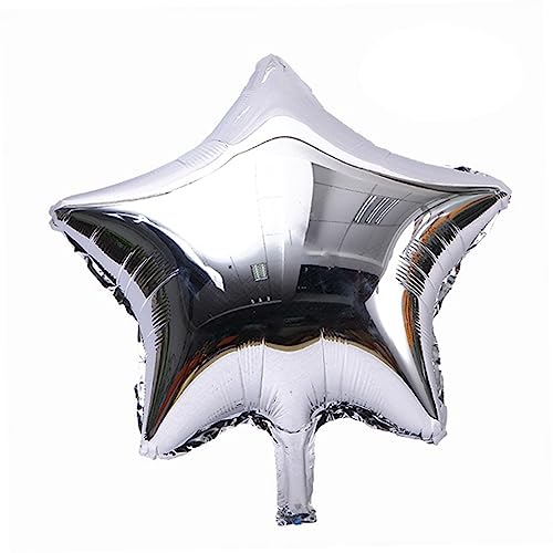 OFFSCH 10 Stück Fünf Punkte Folienballons Silber Langlebige und Wiederverwendbare Party Deko für Geburtstag Valentinstag Hochzeit Helium und Luftbefüllbar OFFSCH 10 Stück Fünf Punkte Folienballons Silber Langlebige und Wiederverwendbare Party Deko für Geburtstag Valentinstag Hochzeit Helium und Luftbefüllbar von OFFSCH