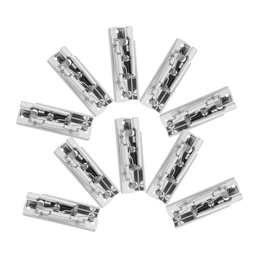 OFFSCH 10 Stück Klemmbretter Aus Metall Mit Hebelclip, Starker Griff, Gefederte Dokumentenklemme, Montierbare Aktenklammern, Klemmbrettklemmen, Hardware Zur Sicherung Von Aktenbrettern von OFFSCH
