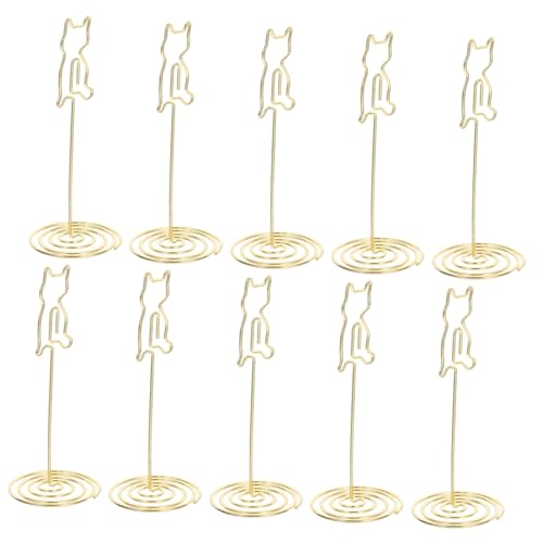 OFFSCH 10 Stück Metall-notizhalter Katzenform Stabile Tischkartenhalter für Visitenkarten Memo-clips Tischnummern bei Hochzeiten Büros Partys und Events OFFSCH 10 Stück Metall-notizhalter Katzenform Stabile Tischkartenhalter für Visitenkarten Memo-clips Tischnummern bei Hochzeiten Büros Partys und Events von OFFSCH