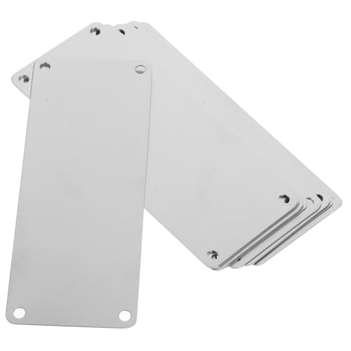 OFFSCH 10 Stück Teiliges Edelstahl Blanko Namensschilder mit Löchern Multifunktionale Türschilder zum Gravieren und Bedrucken für Hotel Büro und DIY Kreative Anwendungen OFFSCH 10 Stück Teiliges Edelstahl Blanko Namensschilder mit Löchern Multifunktionale Türschilder zum Gravieren und Bedrucken für Hotel Büro und DIY Kreative Anwendungen von OFFSCH