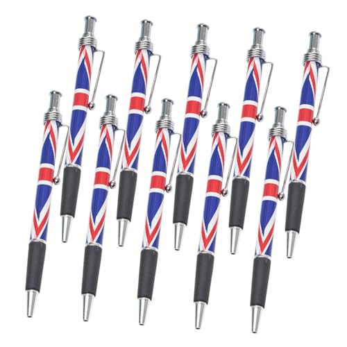 OFFSCH 10 Stück Teiliges Kugelschreiber mit Britischem Union Jack Glattes Schreiben Komfortabler Klickmechanismus Schwarze für Büro Schule und Professionelle Unterschriften OFFSCH 10 Stück Teiliges Kugelschreiber mit Britischem Union Jack Glattes Schreiben Komfortabler Klickmechanismus Schwarze für Büro Schule und Professionelle Unterschriften von OFFSCH