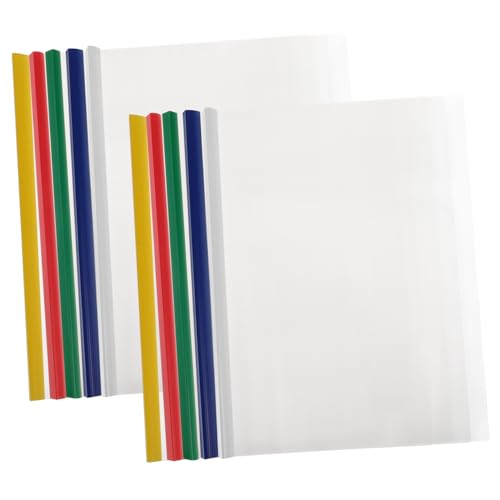 OFFSCH 10 Stück Teiliges Kunststoff Aktenordner mit Schiebestange Robuster Dokumenten Organizer Transparenter Berichtsmappen Binder Tragbarer Dateiordner für Büro und Schule Große OFFSCH 10 Stück Teiliges Kunststoff Aktenordner mit Schiebestange Robuster Dokumenten Organizer Transparenter Berichtsmappen Binder Tragbarer Dateiordner für Büro und Schule Große von OFFSCH