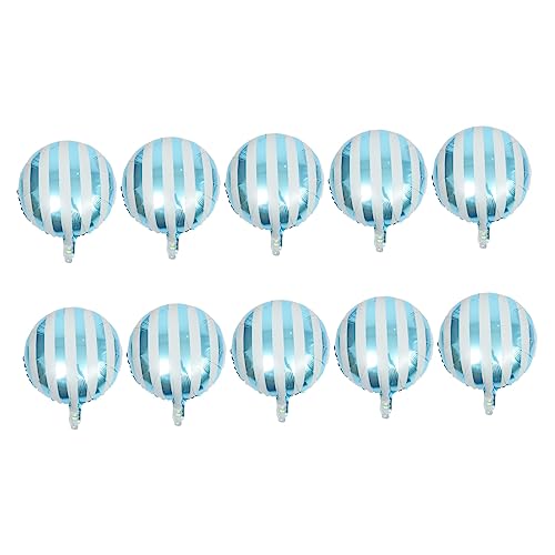 OFFSCH 10 Stück Teiliges Runde Streifen Folienballons in Candy Farben Blau Langlebige Party Deko für Hochzeit Geburtstag und Feier Stilvolle Luftballons für Festliche Atmosphäre OFFSCH 10 Stück Teiliges Runde Streifen Folienballons in Candy Farben Blau Langlebige Party Deko für Hochzeit Geburtstag und Feier Stilvolle Luftballons für Festliche Atmosphäre von OFFSCH