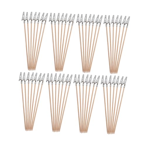 OFFSCH 100 Stück Bambus Alligator Clips mit Metallklemmen Kleine Clips für Modellbemalung Foto und Posterhalter Vielseitige DIY Klemmen für Bastelprojekte OFFSCH 100 Stück Bambus Alligator Clips mit Metallklemmen Kleine Clips für Modellbemalung Foto und Posterhalter Vielseitige DIY Klemmen für Bastelprojekte von OFFSCH