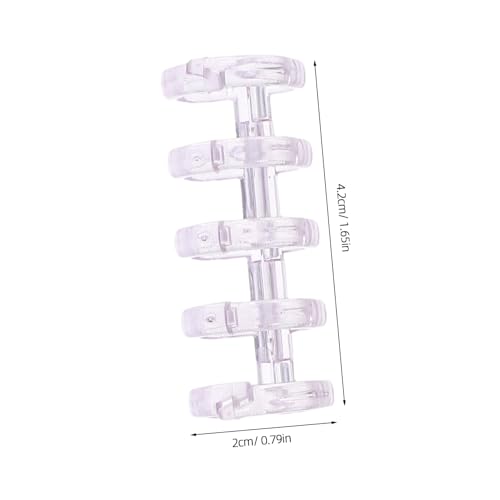 OFFSCH 100 Stück Binder Ringe Transparent Kunststoff Ringschlüssel Organizer Für Notizbücher Und Karteikarten Leicht Öffnend Platzsparend Handlich von OFFSCH
