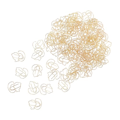 OFFSCH 100 Stück Kleine Metall Büroklammern in Entenform Kreative Tierform Lesezeichen Clips für Büro Schule Stabile Vielseitige Paperclips mit Starkem Halt und Kompakter von OFFSCH