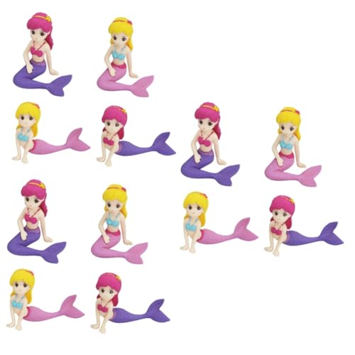 OFFSCH 3sets Meerjungfrau Kuchen Topper Prinzessin Kuchen Backen Ornamente Set 4 Stücke * 3 von OFFSCH