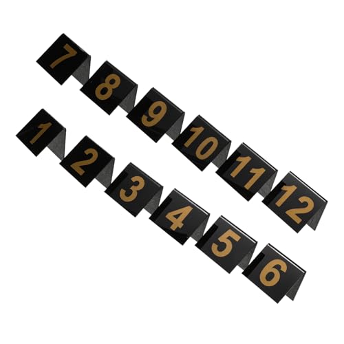 OFFSCH 12 Stück Förmige Nummernmarker für Detektivspiele Dekorationen für Halloween Partys und Mystery Events Vielseitig Einsetzbar und Langlebig von OFFSCH