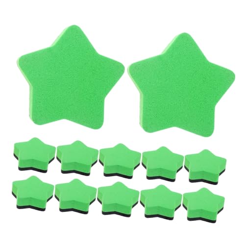 OFFSCH 12 Stück Pentagramm-radiergummi Trockenlöscher Für Das Klassenzimmer Planke Weiß Mini Kind Magnetischer Radiergummi Für Trockenlöschtafel Eva Radiergummis Eva-filztuch Grün OFFSCH 12 Stück Pentagramm-radiergummi Trockenlöscher Für Das Klassenzimmer Planke Weiß Mini Kind Magnetischer Radiergummi Für Trockenlöschtafel Eva Radiergummis Eva-filztuch Grün von OFFSCH