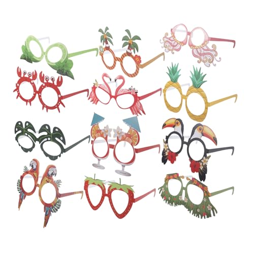 OFFSCH 12 Stück Teiliges Hawaii Party Papiersonnenbrillen Leichte Hawaii Kostümbrillen als Fotorequisiten für Sommerpartys Karneval Geburtstag und Mottoparty Zubehör OFFSCH 12 Stück Teiliges Hawaii Party Papiersonnenbrillen Leichte Hawaii Kostümbrillen als Fotorequisiten für Sommerpartys Karneval Geburtstag und Mottoparty Zubehör von OFFSCH