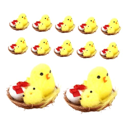 OFFSCH 12 Stück Teiliges Mini Plüschküken Osterdeko Weiche Osterparty Deko Vielseitig für Zuhause Büro Restaurant OFFSCH 12 Stück Teiliges Mini Plüschküken Osterdeko Weiche Osterparty Deko Vielseitig für Zuhause Büro Restaurant von OFFSCH