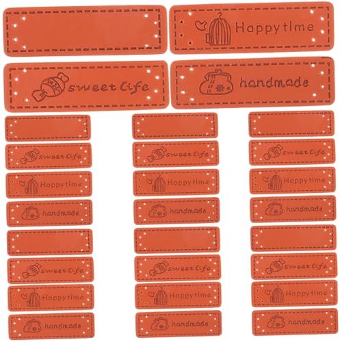 OFFSCH 120 Stück DIY Lederetiketten Aufnähen Bestickte Handmade Labels für Kleidung Mützen Taschen Häkelarbeiten Personalisierte Stoffetiketten für Handgemachte Artikel OFFSCH 120 Stück DIY Lederetiketten Aufnähen Bestickte Handmade Labels für Kleidung Mützen Taschen Häkelarbeiten Personalisierte Stoffetiketten für Handgemachte Artikel von OFFSCH