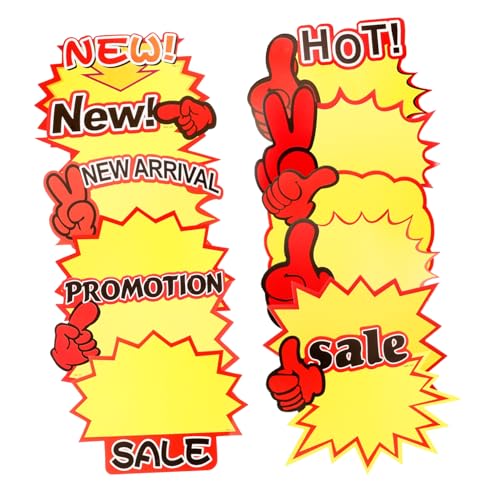 OFFSCH 120 Stück Sternförmige Preisschilder aus Weißem Karton Neonfarben Leuchtende Verkaufsetiketten Robuste Preisetiketten für Einzelhandel Supermarkt Fundraising und Ladenbeschriftung OFFSCH 120 Stück Sternförmige Preisschilder aus Weißem Karton Neonfarben Leuchtende Verkaufsetiketten Robuste Preisetiketten für Einzelhandel Supermarkt Fundraising und Ladenbeschriftung von OFFSCH