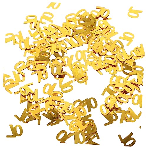 OFFSCH Konfetti-Dekorationen für Geburtstags- und Jahrestagsfeiern 1200 Stück Nummer 70 Pailletten goldene Farbe Hochzeitsdeko OFFSCH Konfetti-Dekorationen für Geburtstags- und Jahrestagsfeiern 1200 Stück Nummer 70 Pailletten goldene Farbe Hochzeitsdeko von OFFSCH
