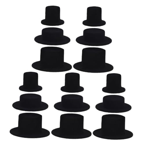 OFFSCH 15 Stück Teiliges Mini Schwarze Filz Clown Hüte aus Weichem Flockiertem Material Komfortable Spielerische Accessoires für DIY Bastelprojekte Partydekoration und Puppenzubehör OFFSCH 15 Stück Teiliges Mini Schwarze Filz Clown Hüte aus Weichem Flockiertem Material Komfortable Spielerische Accessoires für DIY Bastelprojekte Partydekoration und Puppenzubehör von OFFSCH