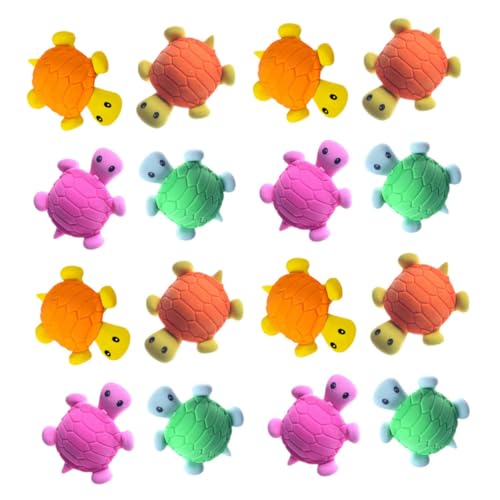 OFFSCH 16stücke Mini-radiergummi in Schildkrötenform Großpackung Süße Cartoon-radiergummis Zum Zeichnen Langlebiges Und Sicheres Material Für Junge Mädchen Und Erwachsene von OFFSCH