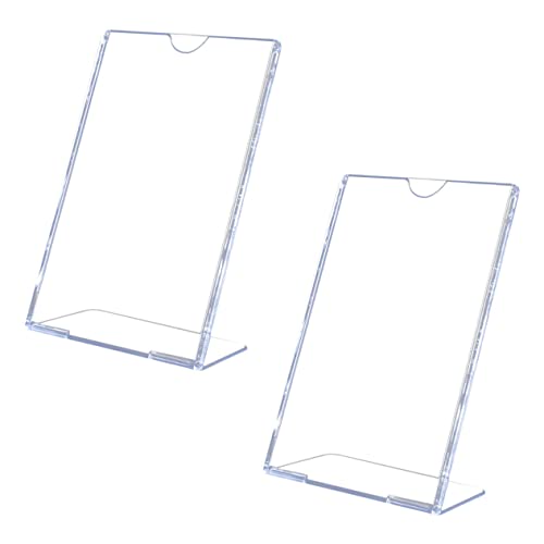 OFFSCH 2 Stück Acryl Förmiger Preisschildhalter Teiliges Tischaufsteller für Dokumente Fotos Karten Langlebig Transparent Praktisch für Büro Restaurant OFFSCH 2 Stück Acryl Förmiger Preisschildhalter Teiliges Tischaufsteller für Dokumente Fotos Karten Langlebig Transparent Praktisch für Büro Restaurant von OFFSCH
