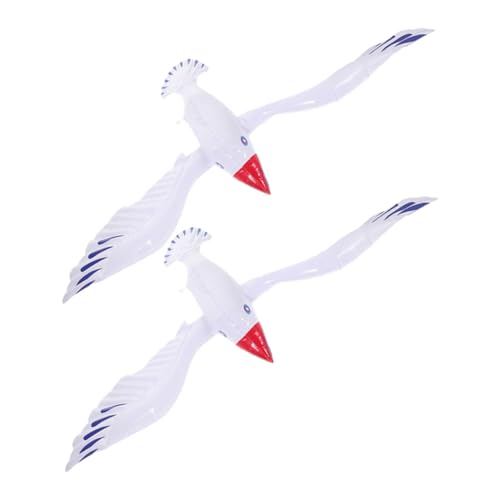 OFFSCH 2 Stück Aufblasbare Möwen Poolspielzeug PVC Wasserspielzeug Leicht Tragbar für Strandparty Geburtstag Schwimmbad Dekoration Spaß für Jugendliche von OFFSCH