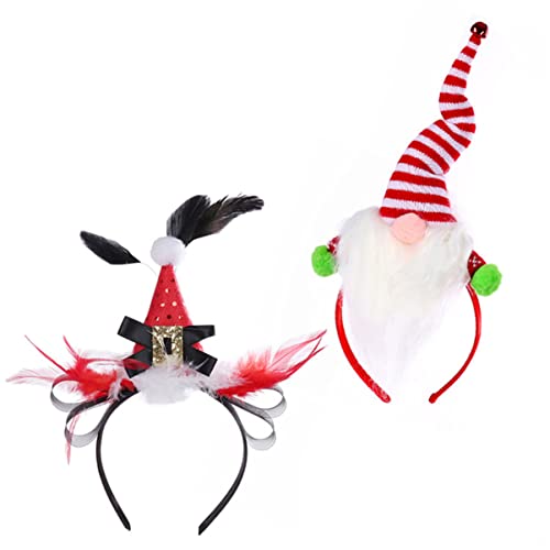 OFFSCH Weihnachtsstirnbänder 2St Badminton-Stirnband haarschmuck Haarball Partyhut Plastik Hut-Stirnband von OFFSCH