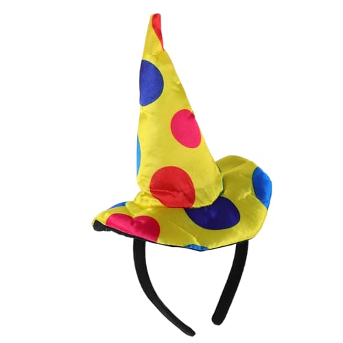 OFFSCH 2 Stück Clown Haarreif Circus Kostüm Zubehör Leichtes Material Lustiger Party Hut Für Halloween Karneval Fasching Verkleidung von OFFSCH