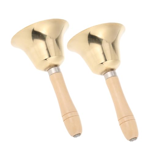 OFFSCH 2 Stück Massive Messing handglocke mit Ergonomischem Holzgriff Laute Glocke für Schule Yoga Gebet Service und Seniorenpflege OFFSCH 2 Stück Massive Messing handglocke mit Ergonomischem Holzgriff Laute Glocke für Schule Yoga Gebet Service und Seniorenpflege von OFFSCH