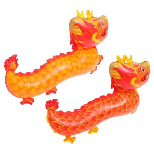 OFFSCH 2 Stück Teiliges Dragon Ballon aus Aluminiumfolie Jahr Des Drachen Dekoration Leichte Aufblasbare Partyballons für Neujahrsfeier Vielseitig Einsetzbar als Fotorequisite und OFFSCH 2 Stück Teiliges Dragon Ballon aus Aluminiumfolie Jahr Des Drachen Dekoration Leichte Aufblasbare Partyballons für Neujahrsfeier Vielseitig Einsetzbar als Fotorequisite und von OFFSCH