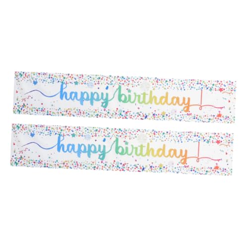OFFSCH 2 Stück Teiliges Happy Birthday Tischläufer Bunte Geburtstagsdeko Stilvoller Tischläufer für Partydekoration Elegant für Küche und Esszimmer Geburtstagsfeier Tischdeko OFFSCH 2 Stück Teiliges Happy Birthday Tischläufer Bunte Geburtstagsdeko Stilvoller Tischläufer für Partydekoration Elegant für Küche und Esszimmer Geburtstagsfeier Tischdeko von OFFSCH