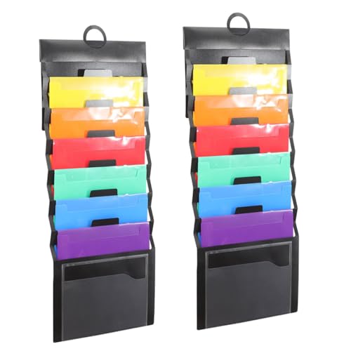 OFFSCH 2 Stück Wandhängender Aufbewahrungsbeutel für Dokumente Faltbare Dicke mit Fächern Platzsparend und Vielseitig für Büro und Zuhause OFFSCH 2 Stück Wandhängender Aufbewahrungsbeutel für Dokumente Faltbare Dicke mit Fächern Platzsparend und Vielseitig für Büro und Zuhause von OFFSCH
