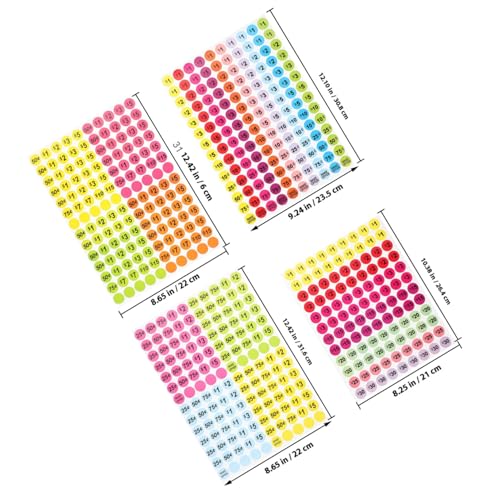 OFFSCH 20 Blatt Bunte Preisetiketten Aufkleber Selbstklebend Temperaturbeständig Leicht Ablösbar für Garage Supermarkt und Bäckerei Vielseitige Runde Zahlenetiketten für Flexible OFFSCH 20 Blatt Bunte Preisetiketten Aufkleber Selbstklebend Temperaturbeständig Leicht Ablösbar für Garage Supermarkt und Bäckerei Vielseitige Runde Zahlenetiketten für Flexible von OFFSCH