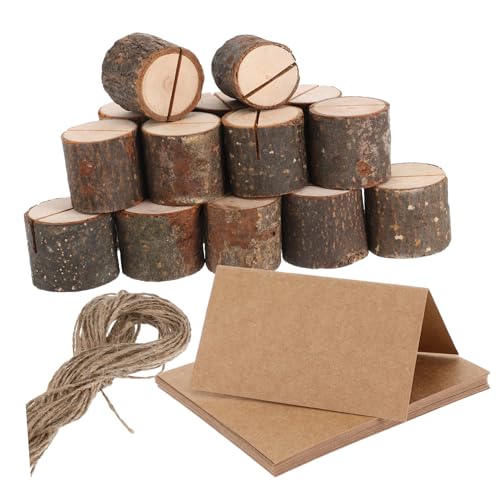OFFSCH 20 Sätze Rustikale Holz Tischkartenhalter Baumstumpf-design Inklusive Karten und Juteseil Natürliche Tischdeko für Hochzeiten Meetings und Besondere Anlässe OFFSCH 20 Sätze Rustikale Holz Tischkartenhalter Baumstumpf-design Inklusive Karten und Juteseil Natürliche Tischdeko für Hochzeiten Meetings und Besondere Anlässe von OFFSCH