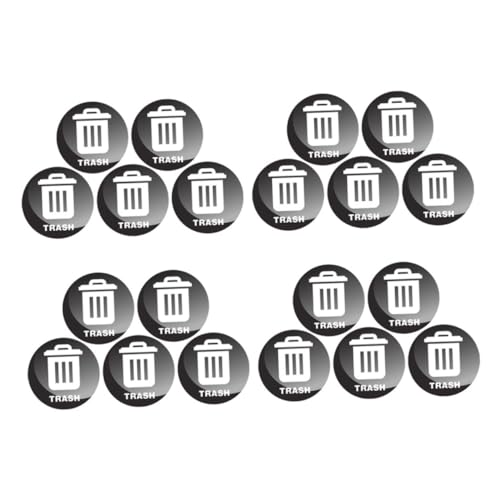 OFFSCH 20 Stück Mülltonnen Aufkleber Rund Selbstklebend Reißfest Vinyl Recycling Sticker für Abfallbehälter in Schule Hotel Büro und Außenbereich OFFSCH 20 Stück Mülltonnen Aufkleber Rund Selbstklebend Reißfest Vinyl Recycling Sticker für Abfallbehälter in Schule Hotel Büro und Außenbereich von OFFSCH