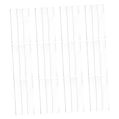 OFFSCH Preisschildhalter Aus Transparentem Acryl 6 X 4 Cm Zur Wandmontage Für Warenschilder Regaletikettenhalter 20 Stück Für Einzelhandelsgeschäfte Und Ausstellungen von OFFSCH