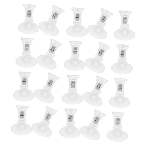 OFFSCH 20 Stück Sign Clips mit Rundem Sockel aus Robustem für Preisschilder und Etiketten Drehbare Klammern für Einfache Anzeigeaktualisierung Vielseitig Einsetzbar im Einzelhandel und von OFFSCH