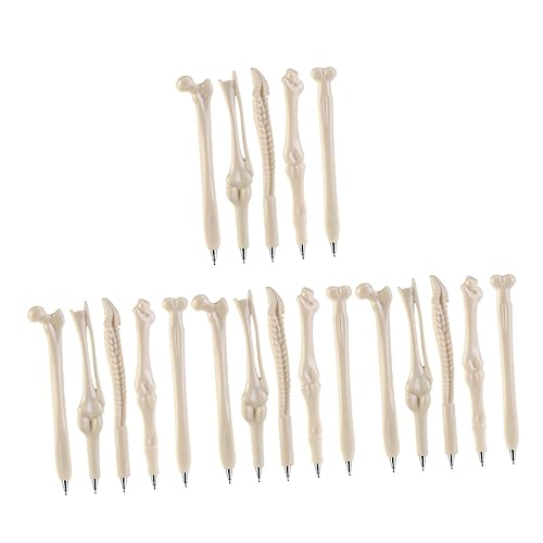 OFFSCH 20 Stück Teiliges Halloween Kugelschreiber mit Realistischer Knochenform Schwarze Glattes Komfortabler Griff für Schüler Partygeschenke und Kreatives Schreiben OFFSCH 20 Stück Teiliges Halloween Kugelschreiber mit Realistischer Knochenform Schwarze Glattes Komfortabler Griff für Schüler Partygeschenke und Kreatives Schreiben von OFFSCH