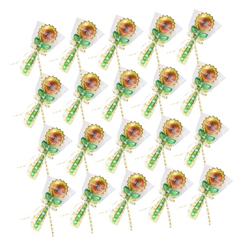 OFFSCH 20 Stück Teiliges Handlicher Sonnenblumen-folienballons Lebendige Partydekoration für Geburtstag Babyparty Hochzeit Vielseitig Einsetzbar Einfach Aufzublasen und Aufzuhängen von OFFSCH