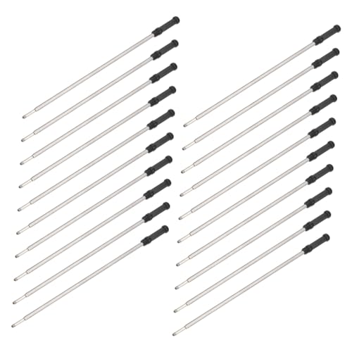 OFFSCH 20 Stück Teiliges Metall Kugelschreiber Ersatzminen Schwarz Mittlere Spitze Standard Nachfüllpatronen für Cross und Andere Marken Stift Tintenminen Glattes Schreiben Langlebig OFFSCH 20 Stück Teiliges Metall Kugelschreiber Ersatzminen Schwarz Mittlere Spitze Standard Nachfüllpatronen für Cross und Andere Marken Stift Tintenminen Glattes Schreiben Langlebig von OFFSCH