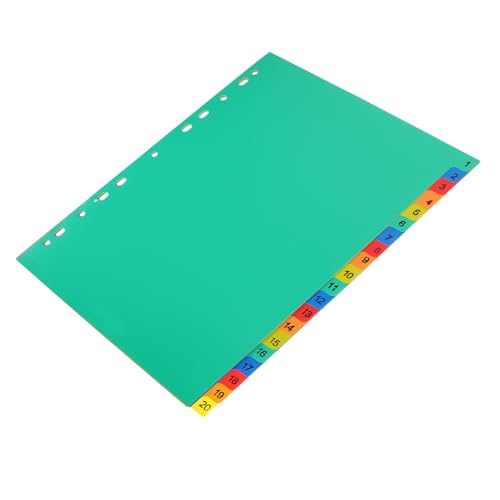 OFFSCH 20 Stück Teiliges Ringbuch Trennblätter mit Löchern Farbige Datei und Register Trennstreifen für Ordner Langlebige Abnehmbare Indexseiten zur Effizienten Organisation von OFFSCH 20 Stück Teiliges Ringbuch Trennblätter mit Löchern Farbige Datei und Register Trennstreifen für Ordner Langlebige Abnehmbare Indexseiten zur Effizienten Organisation von von OFFSCH