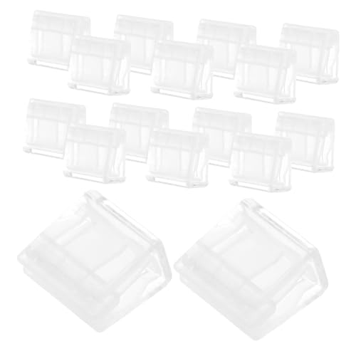OFFSCH 20 Stück Teiliges Transparentes Kunststoff Papierklammer Kleine Binder Clips für Dokumentenorganisation Memo und Buchseitenmarker Robuste Büroklammern für Schule und Büro von OFFSCH