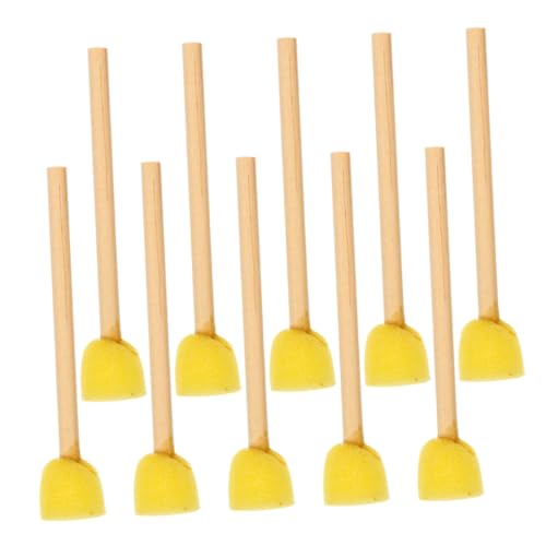 OFFSCH 20St Schwammbürste runde Malpinsel Runde Schaumstoffbürsten Künstlerbedarf für Kinder Schwamm-Bastelpinsel Kunstschaumpinsel Kunstschwämme für Kinder DIY Bastelschwämme Holz Yellow OFFSCH 20St Schwammbürste runde Malpinsel Runde Schaumstoffbürsten Künstlerbedarf für Kinder Schwamm-Bastelpinsel Kunstschaumpinsel Kunstschwämme für Kinder DIY Bastelschwämme Holz Yellow von OFFSCH