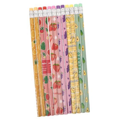OFFSCH 24 Stück Teiliges Niedlicher Buntstifte mit Motivationsdesign Holzbleistifte mit Radiergummi für Schule und Lernbelohnungen Bunte Schreibwaren für Grundschüler OFFSCH 24 Stück Teiliges Niedlicher Buntstifte mit Motivationsdesign Holzbleistifte mit Radiergummi für Schule und Lernbelohnungen Bunte Schreibwaren für Grundschüler von OFFSCH
