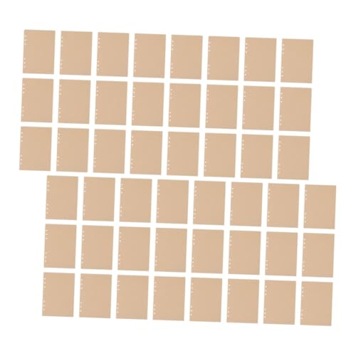 OFFSCH 240 Stück Nachfüllpapier Ringbuch Blanko Kraftpapier Nachfüllbare Einlagen für Notizbuch Journal Planer Büro Schule Schreibwaren von OFFSCH