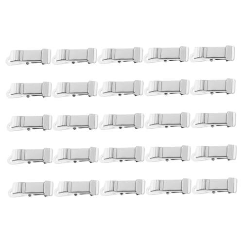 OFFSCH 25 Stück Teiliges Metall Clips Langlebige Kleine Klammern aus Metall für Fotos Memo DIY Bastelprojekte Vielseitig Einsetzbar Silberfarbene Büroklammern von OFFSCH