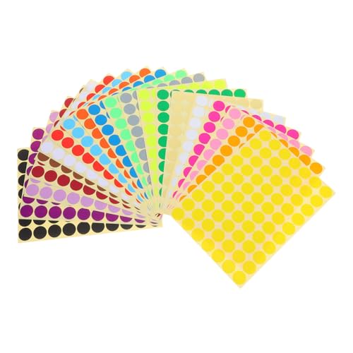 OFFSCH 2800 Stück Teiliges Bunte Selbstklebende Rundpunkt-etiketten Farbige Klebepunkte zum Beschriften und Organisieren für Büro Schule DIY Markierung und Farbkodierung OFFSCH 2800 Stück Teiliges Bunte Selbstklebende Rundpunkt-etiketten Farbige Klebepunkte zum Beschriften und Organisieren für Büro Schule DIY Markierung und Farbkodierung von OFFSCH