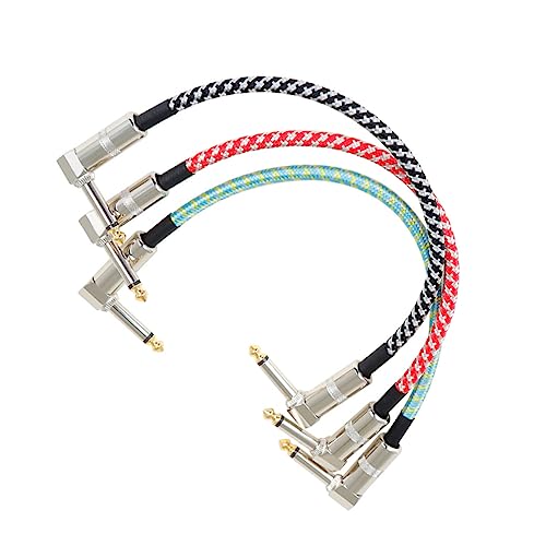 OFFSCH 3 Stück Gitarrenkabel Teilig Flexibles Audio Kabel für Gitarre und Bass Langlebige Verbindung für Effektpedale Kompatibel mit Professionellen Installationen Stecker OFFSCH 3 Stück Gitarrenkabel Teilig Flexibles Audio Kabel für Gitarre und Bass Langlebige Verbindung für Effektpedale Kompatibel mit Professionellen Installationen Stecker von OFFSCH