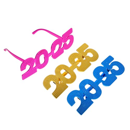 OFFSCH 3 Stück Neujahrs-Digitalbrille Silvester Brille Neujahrs -Requisiten Requisiten für den Fotoautomaten im neuen Jahr Partygeschenke für das neue Jahr Neujahrspartydekoration Stk OFFSCH 3 Stück Neujahrs-Digitalbrille Silvester Brille Neujahrs -Requisiten Requisiten für den Fotoautomaten im neuen Jahr Partygeschenke für das neue Jahr Neujahrspartydekoration Stk von OFFSCH
