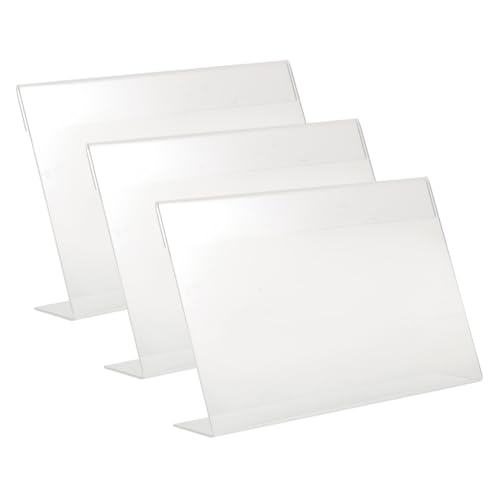 OFFSCH 3 Stück Teiliges Acryl Preisschildhalter Form Transparenter Stabiler Preisschildständer für Supermarkt Laden Obstgeschäft Wiederverwendbar Vielseitig Einsetzbar OFFSCH 3 Stück Teiliges Acryl Preisschildhalter Form Transparenter Stabiler Preisschildständer für Supermarkt Laden Obstgeschäft Wiederverwendbar Vielseitig Einsetzbar von OFFSCH