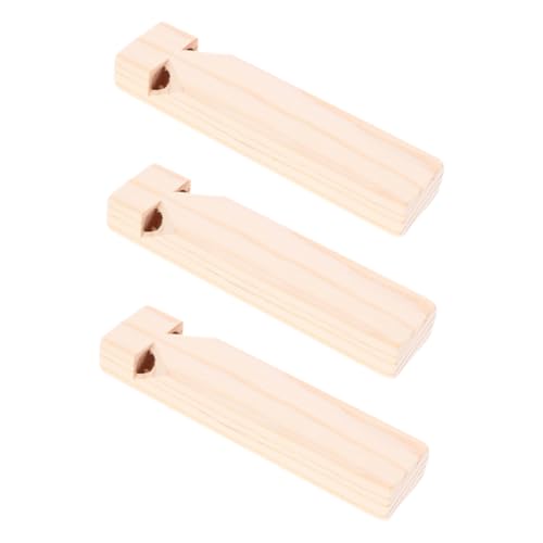 OFFSCH 3 Stück Teiliges Holzpfeifen Musikinstrument DIY Malspielzeug Zugpfeifen Pädagogisch Kreativ Musikfördernd Für Geburtstagsfeiern Und Gruppenaktivitäten von OFFSCH