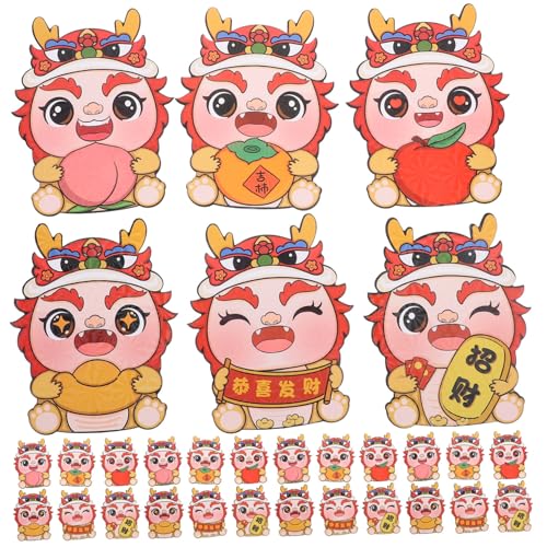 OFFSCH 30 Stück Rote Umschläge Im Chinesischen Stil Glücklich Mond- OFFSCH 30 Stück Rote Umschläge Im Chinesischen Stil Glücklich Mond- von OFFSCH
