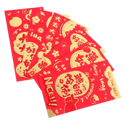 OFFSCH 30 Stück Teiliges Chinesische Rote Umschläge mit Sicherem Verschluss für Neujahr Geburtstag Hochzeit Symbolträchtige Glücksumschläge in Festlichem Rot Leicht zu Verstauen Verwenden OFFSCH 30 Stück Teiliges Chinesische Rote Umschläge mit Sicherem Verschluss für Neujahr Geburtstag Hochzeit Symbolträchtige Glücksumschläge in Festlichem Rot Leicht zu Verstauen Verwenden von OFFSCH